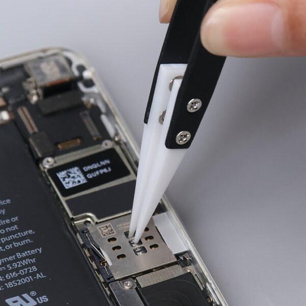 Tweezers with ceramic tip