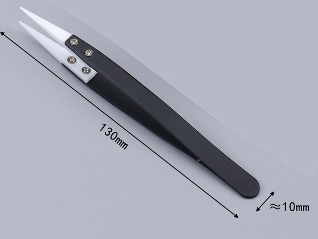 Tweezers with ceramic tip