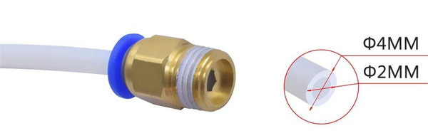 PC4-01 pneumatic connector for hotend