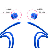 PTFE tube, blue, cut to order