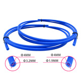PTFE tube, blue, cut to order