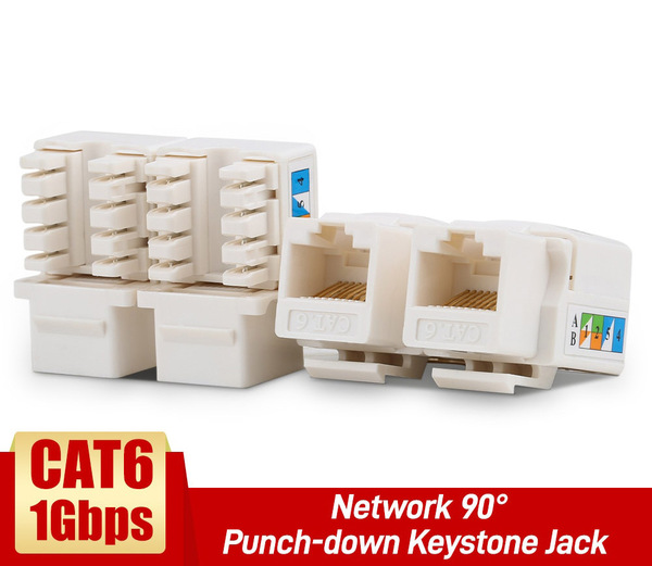 RJ45 LAN konektor CAT6 Keystone Jack