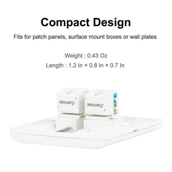 RJ45 LAN konektor CAT6 Keystone Jack