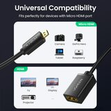 MicroHDMI moški - HDMI ženski adapter