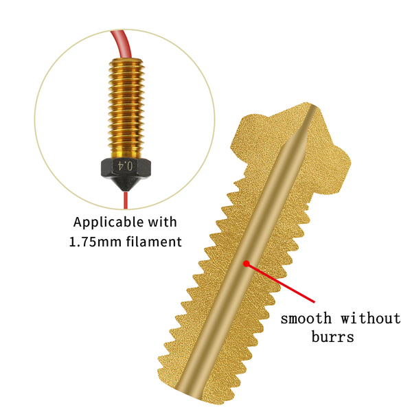 Šoba 0,4mm Volcano s PTFE prevleko