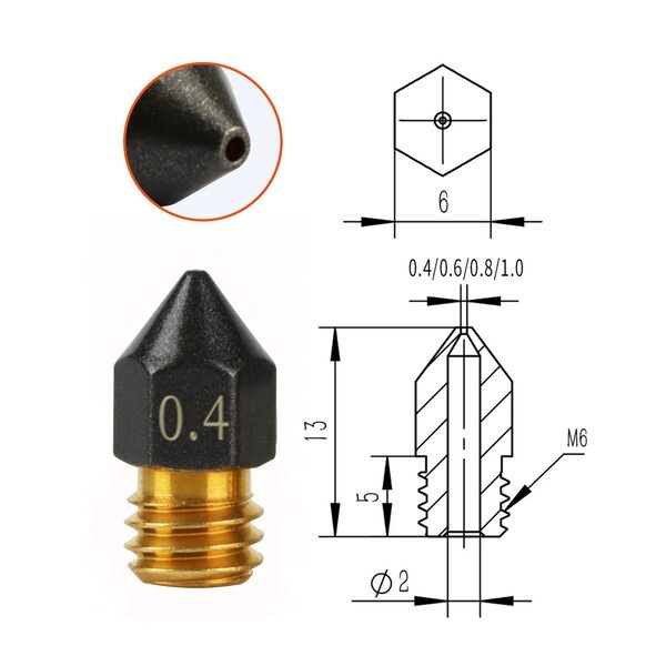 Šoba MK8 s PTFE prevleko