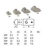 Roll-in T Spring Nut M5 (20pcs)